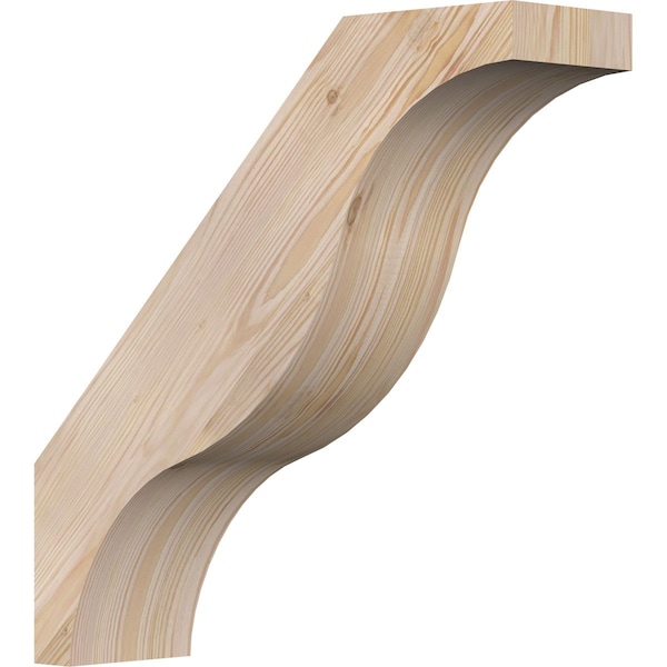 Ekena Millwork 5 1/2"W x 20"D x 20"H Funston Smooth Knee Brace, Douglas Fir BRC06X20X20FST00SDF - main